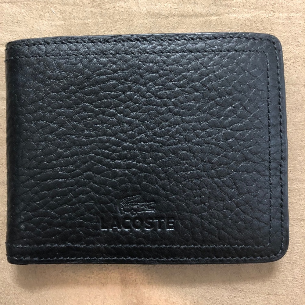 Lacoste - Black leather Wallert